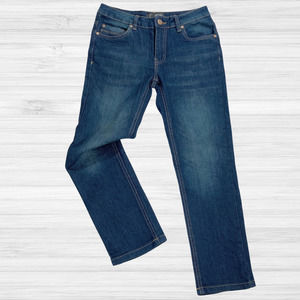 Steve's Jeans Size 8 Reg Girls/Youth Cropped Dark Wash Blue Denim Capri Pants